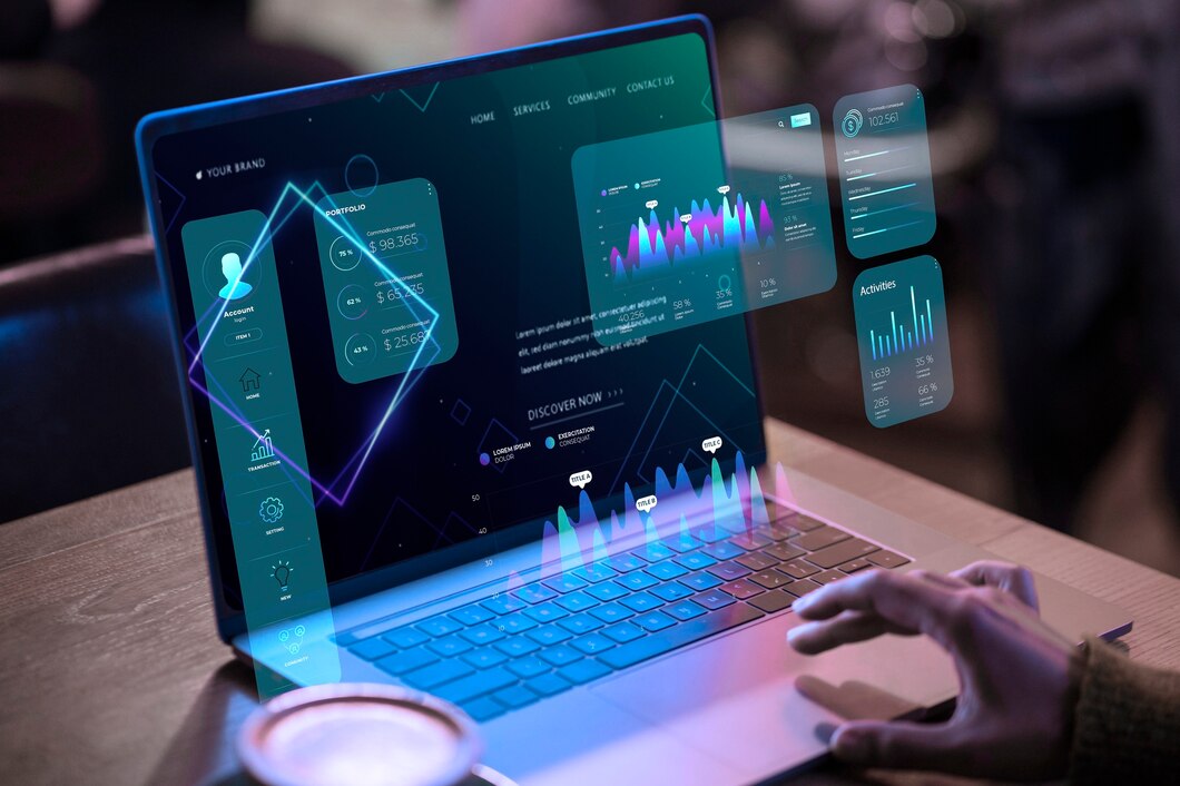 Analytics display for refining digital marketing strategies.